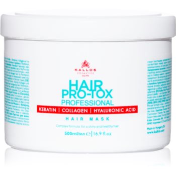 Kallos Hair Pro-Tox Masca pentru par deteriorat cu ulei de cocos, acid hialuronic si colagen - imagine 2